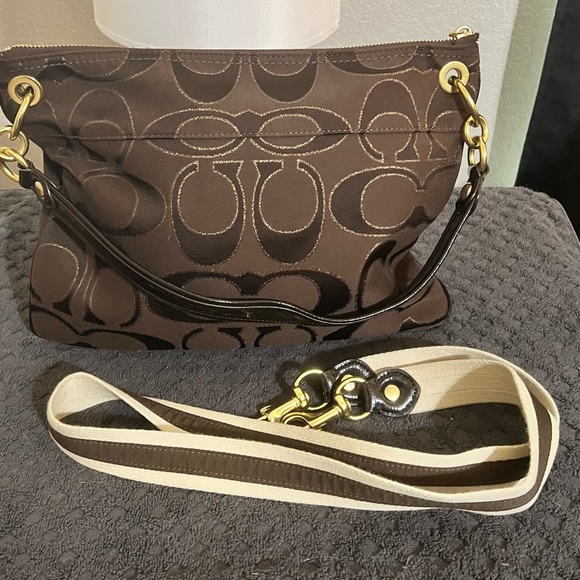 Coach Crossbody Chocolate Brown - Picture 2 of 9